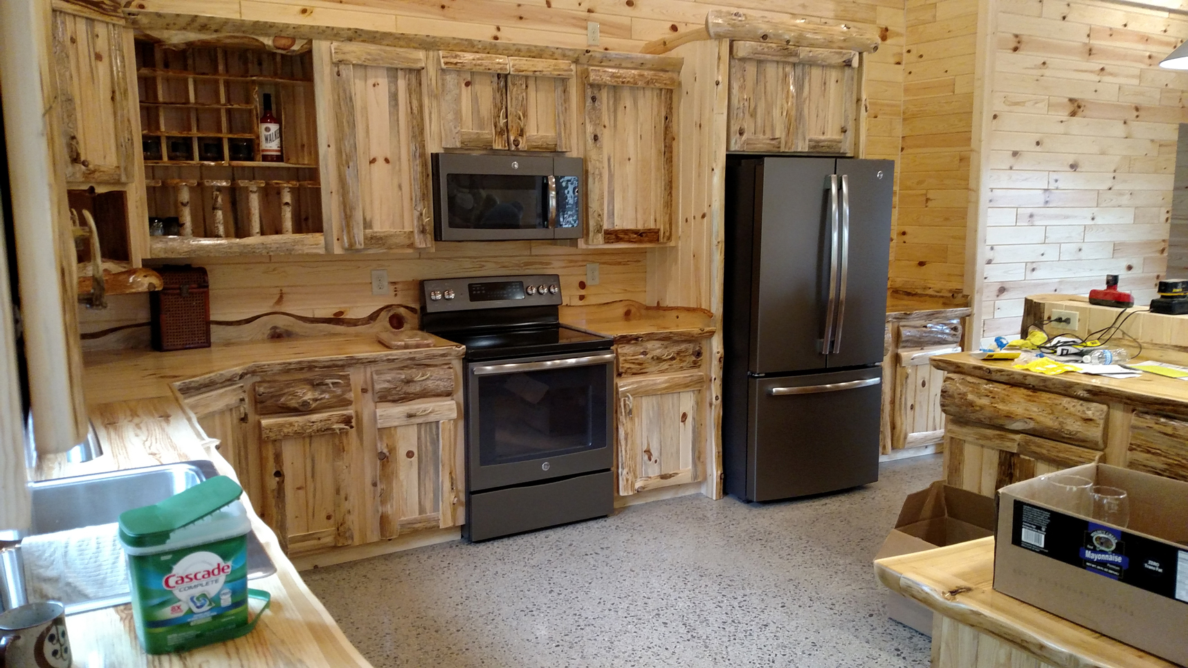 cupboards and paneling